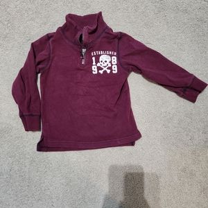 Quarter zip little boy sweater